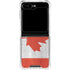 Canada Flag Distressed Galaxy Z Flip5 5G Clear Case